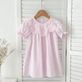 Marktox girls' sleeveless cotton dress in pink, sizes 2T to 6T