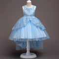 Marktox girls' tiered mesh princess dress in light blue, sizes 4T to 6T