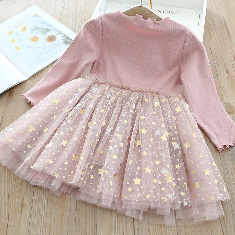 Mesh Knit Party Dress for girls