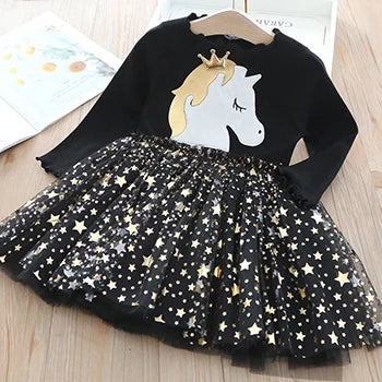 Mesh Knit Party Dress for girls