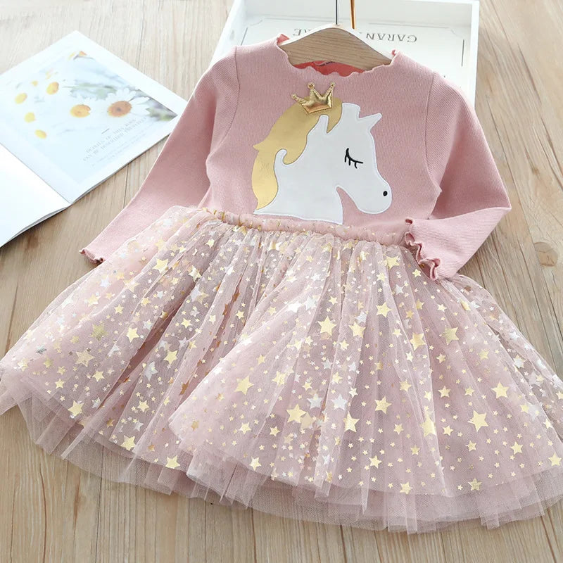 Mesh Knit Party Dress for girls