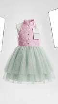 MARKTOX Glitter Tulle Princess Dress – Luxury Jacquard Party Gown