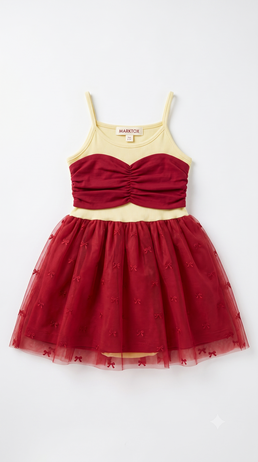 MARKTOX Ribbed Bow Tulle Dress – Luxury Occasion Wear