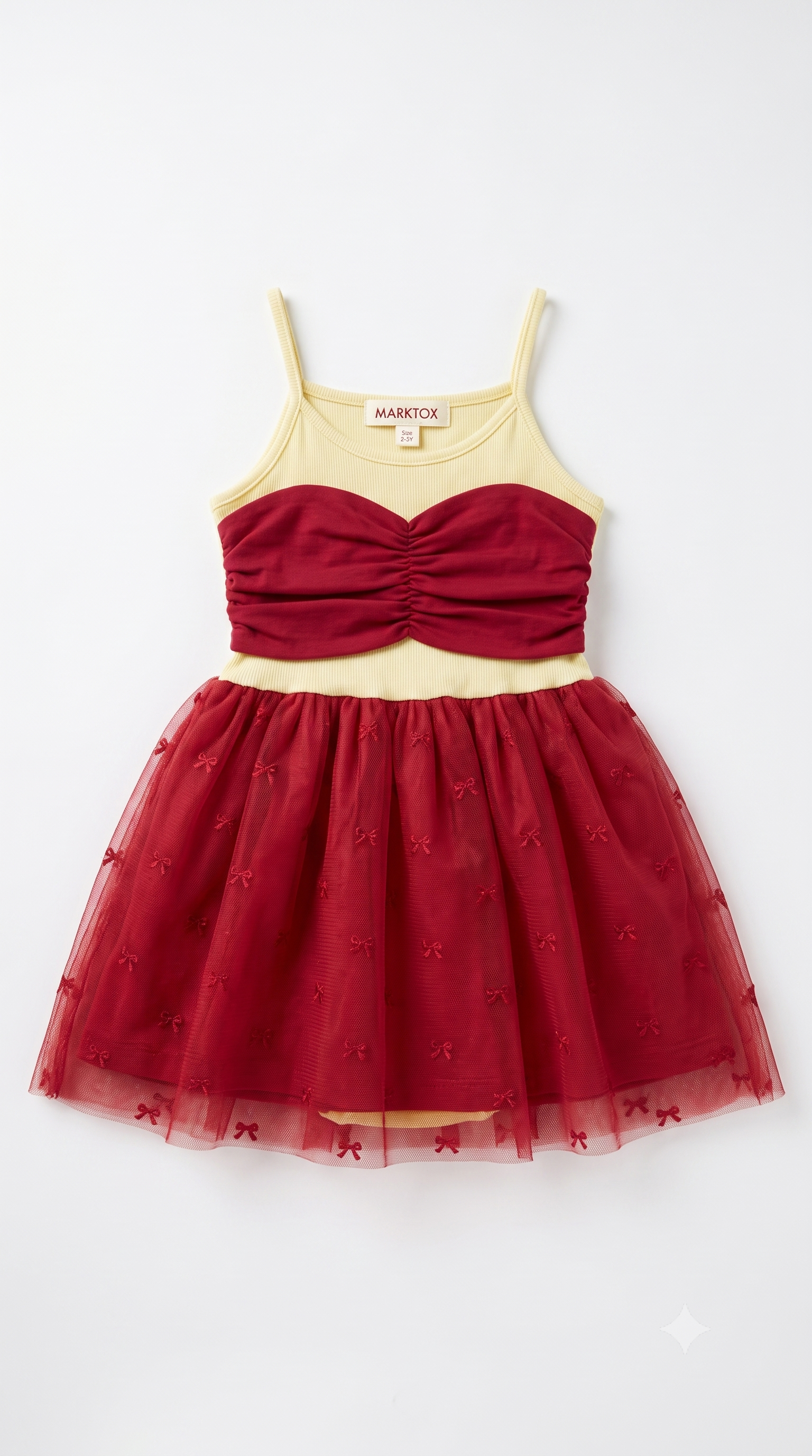 MARKTOX Ribbed Bow Tulle Dress – Luxury Occasion Wear