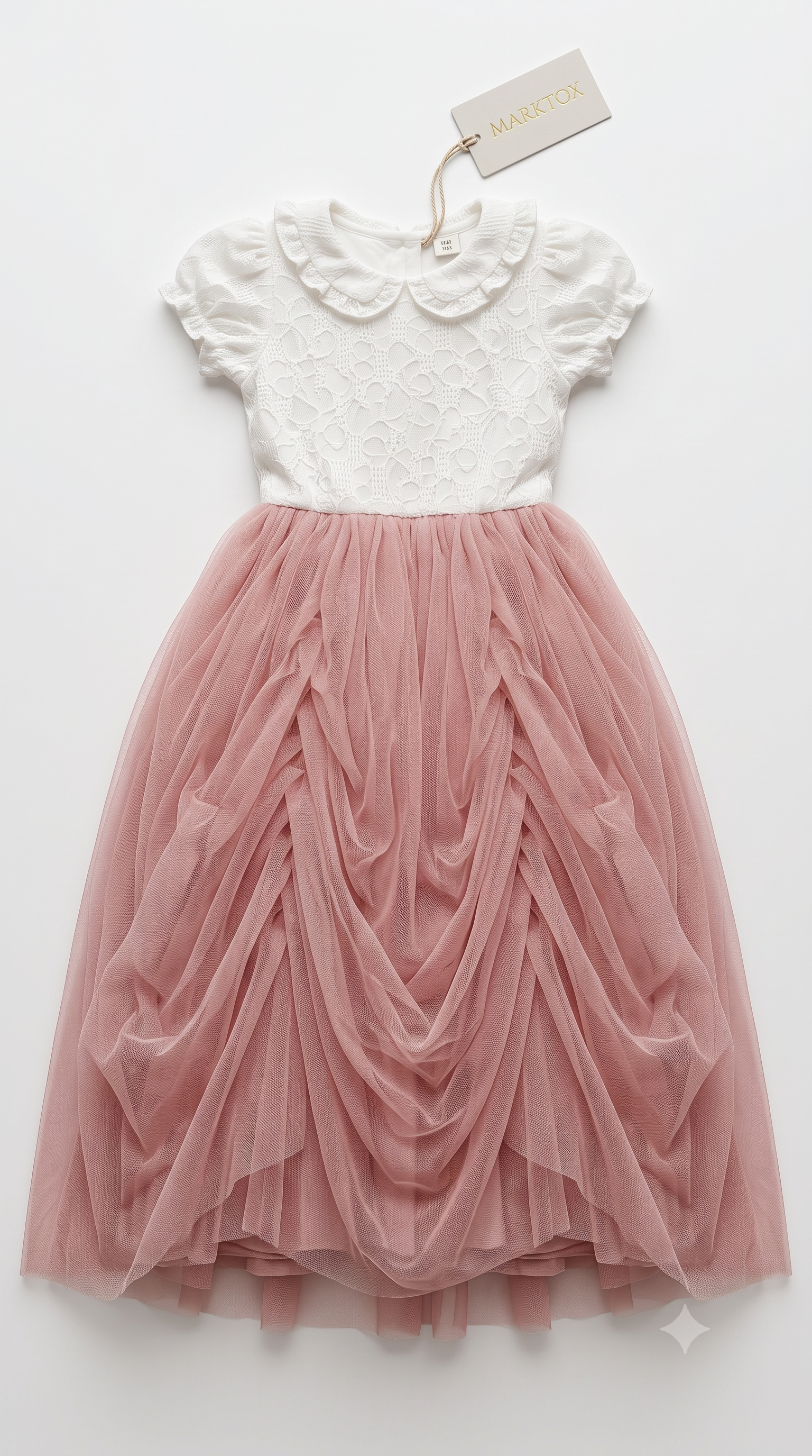 MARKTOX Sequin Rosette Party Dress – Luxury Tulle Occasion Wear