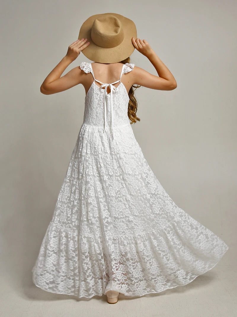 Lace Woven Special-Occasion Dress for girls