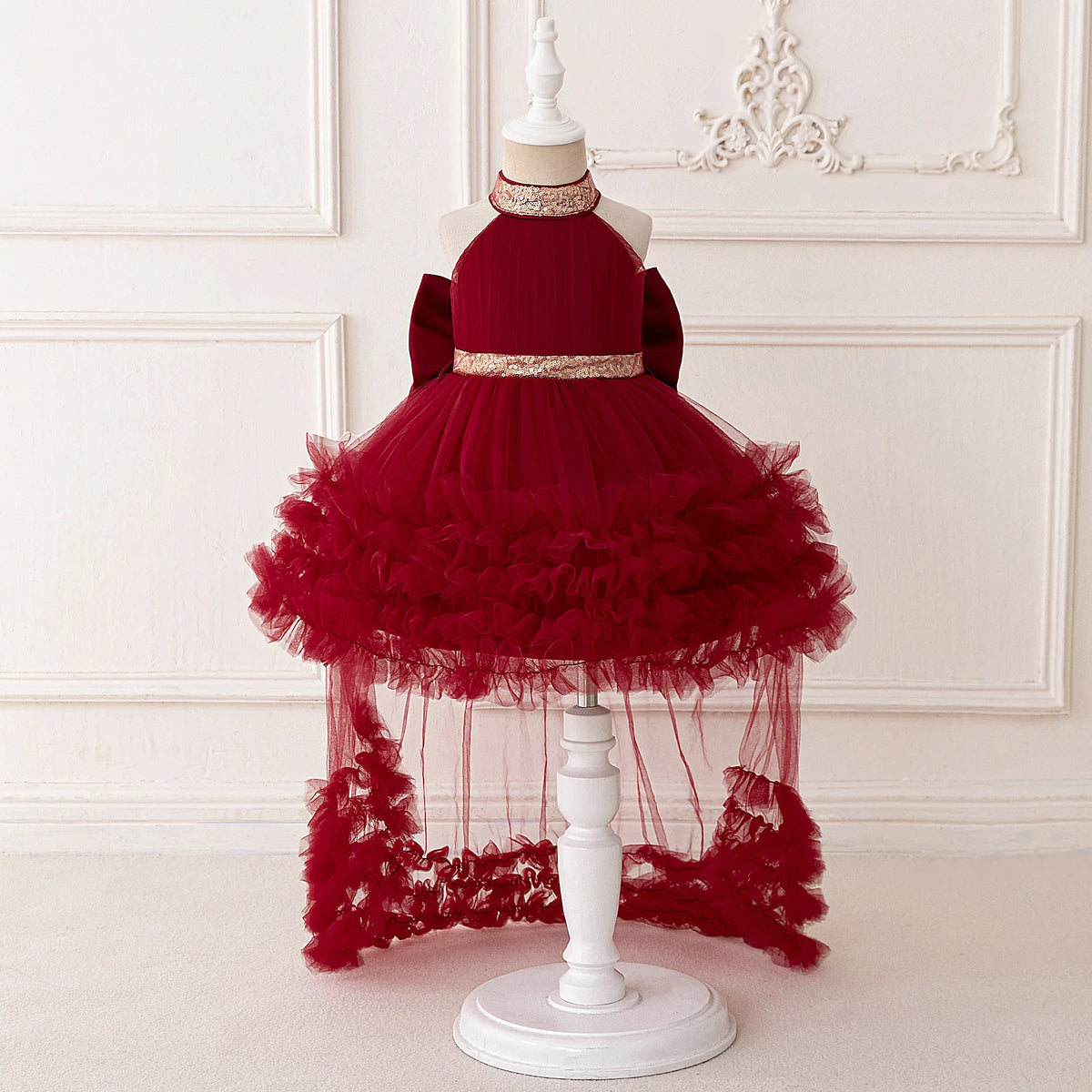Sequin Bow Special-Occasion Dress for girls
