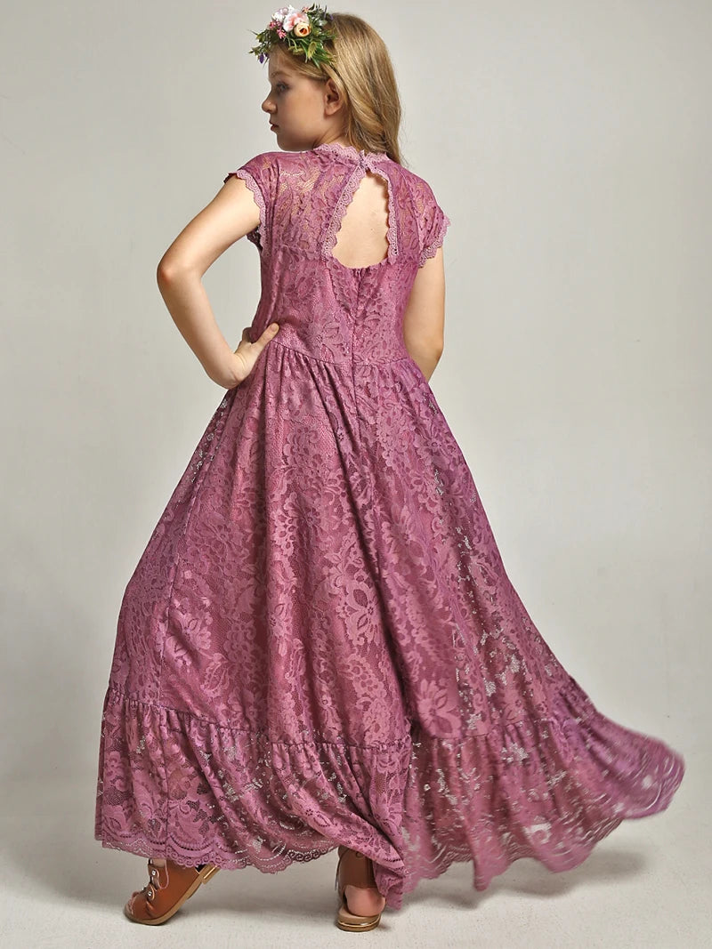 Lace Woven Special-Occasion Dress for girls