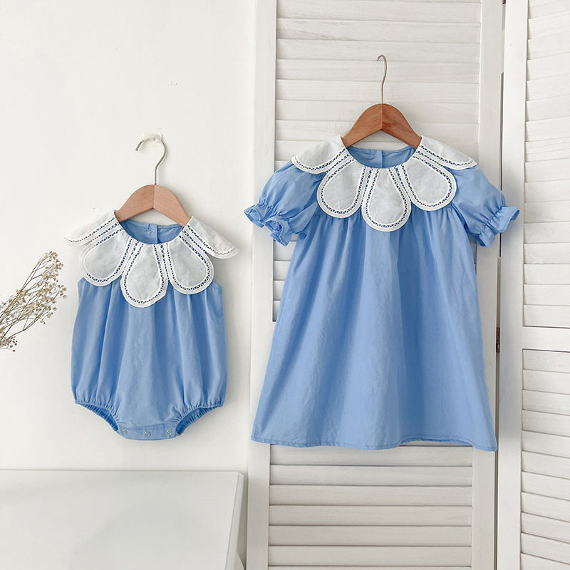 Marktox girls' sleeveless cotton summer dress, front view