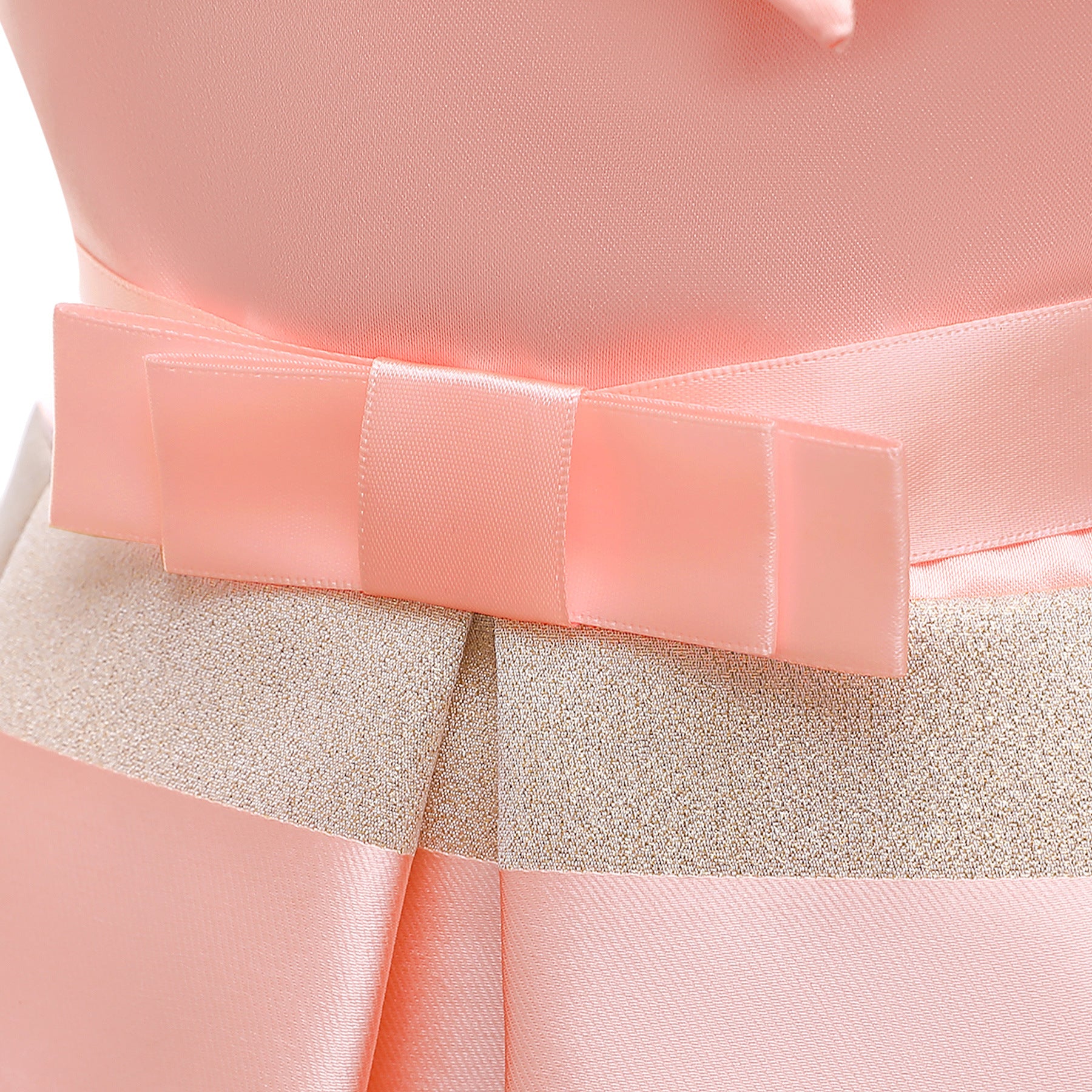 Back view of the Marktox girls' striped cami summer dress