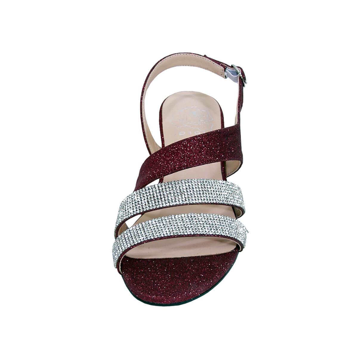 FLORAL Dorothy Women's Wide Width Rhinestone Straps Sandals - Image 6