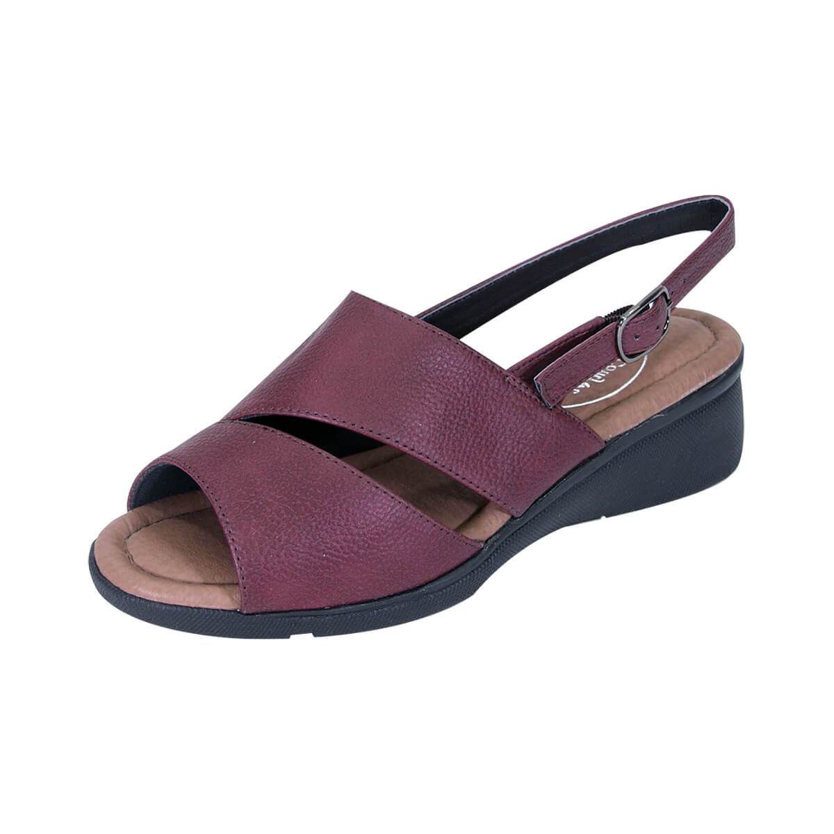 24 HOUR COMFORT Sierra Women's Wide Width Leather Sandals