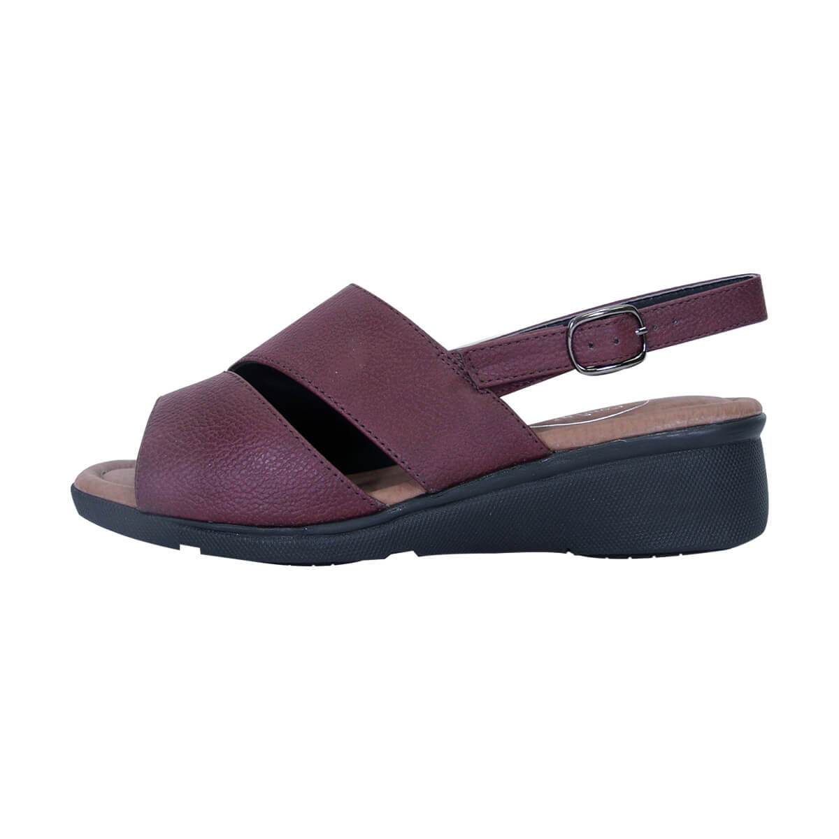 24 HOUR COMFORT Sierra Women's Wide Width Leather Sandals - Image 3