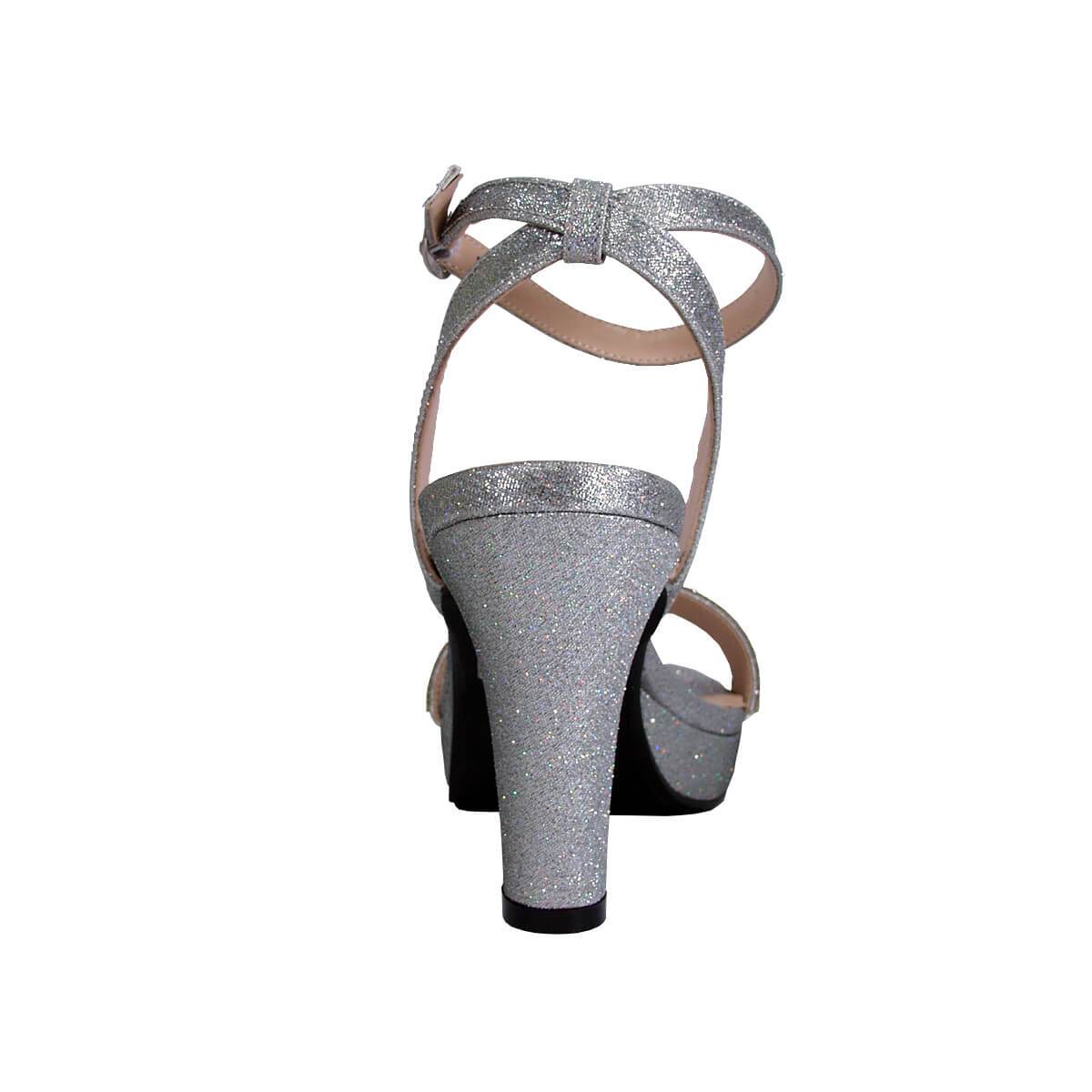 FLORAL Maria Women's Wide Width Rhinestone Strap Dress Sandals - Image 4