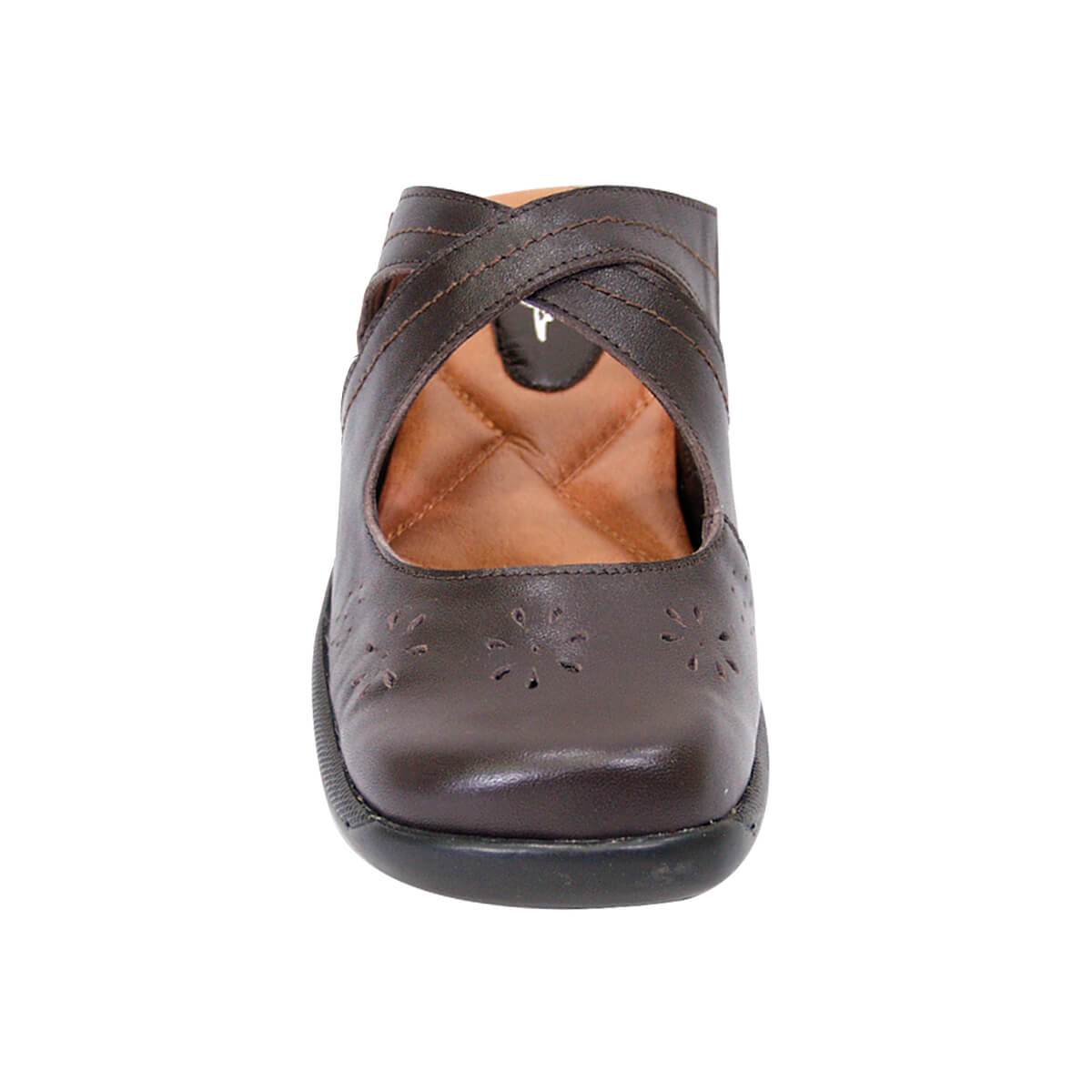 Alternative view of PEERAGE Casey Women's Wide Width Leather Clogs