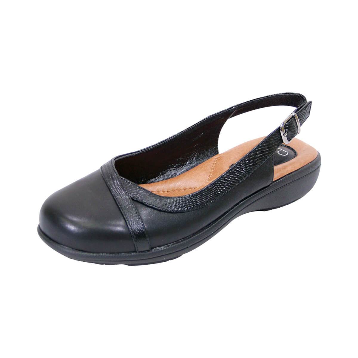 PEERAGE June Women's Wide Width Leather Clogs