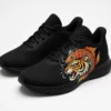 Unisex Art-Style Running Shoes with Hand-Drawn Koi Fish and Tiger Design