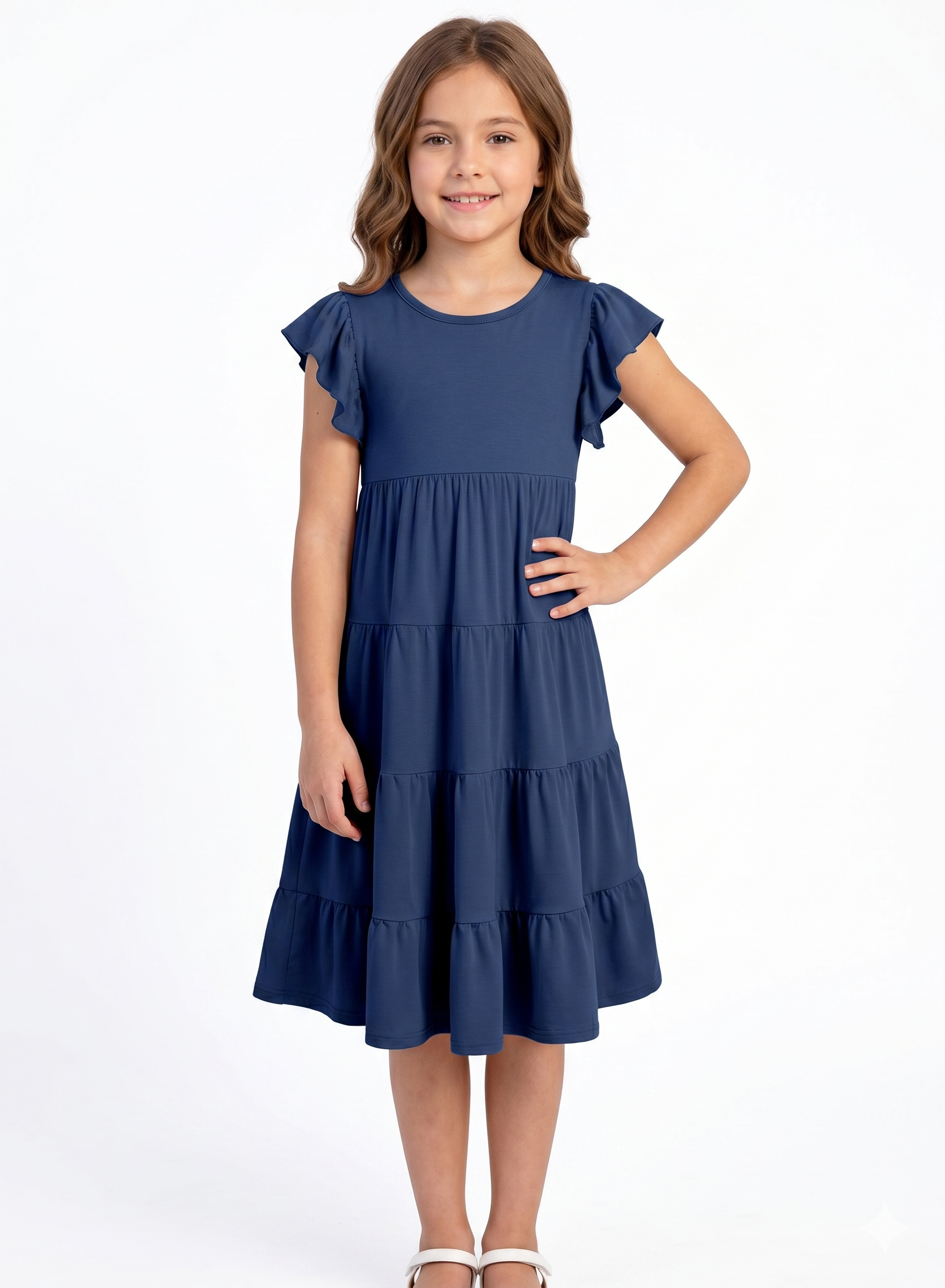 Marktox Tween Girls Sundress, Tiered Summer Dress