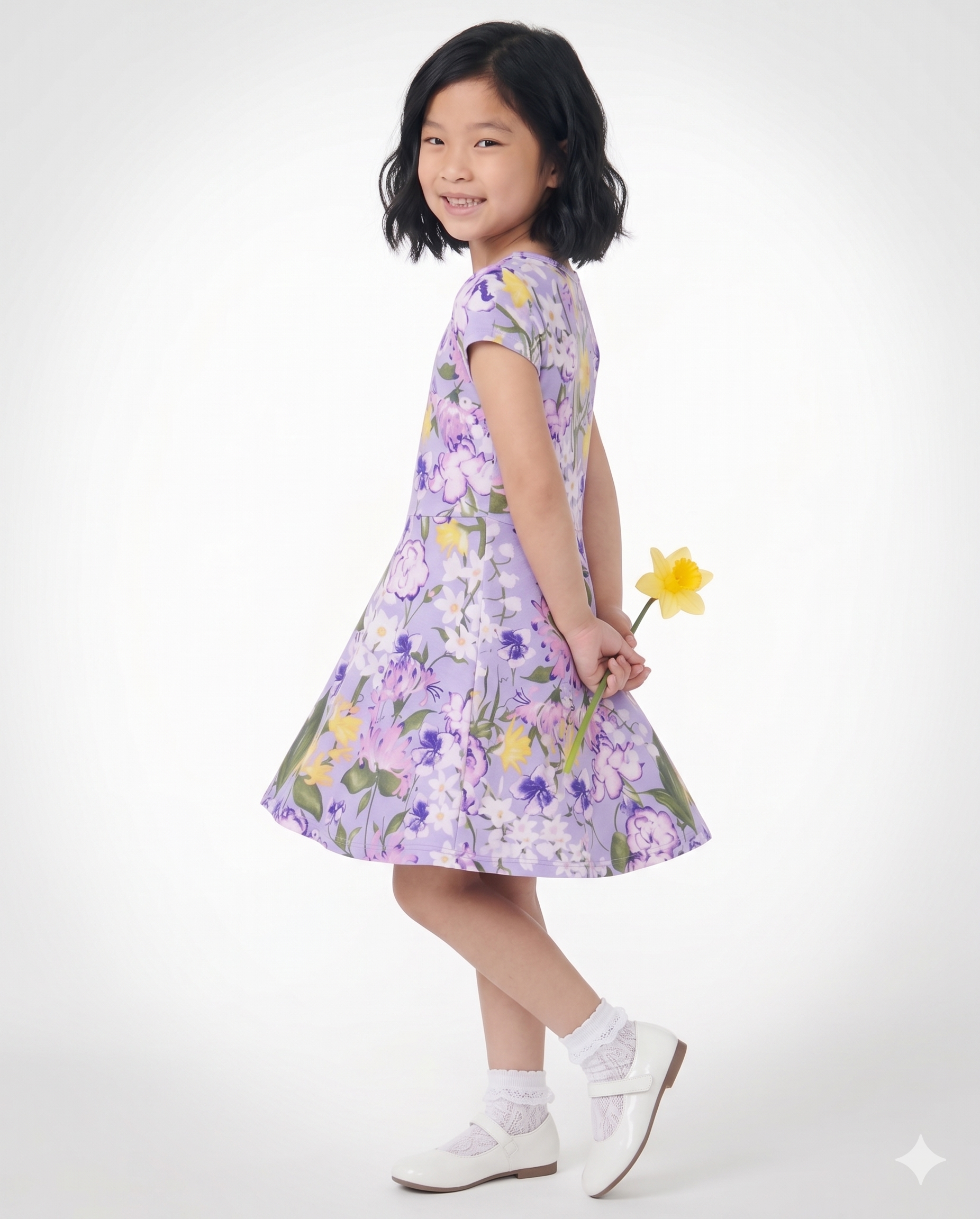 Alternative view of Marktox Girls Plaid Dress, Short Sleeve Casual Outfit